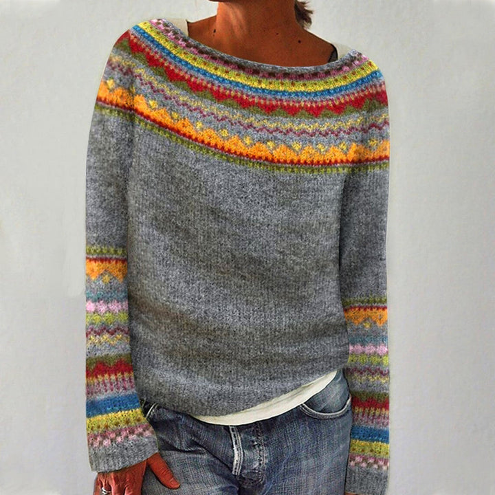 Brigid Retro Fall Sweater