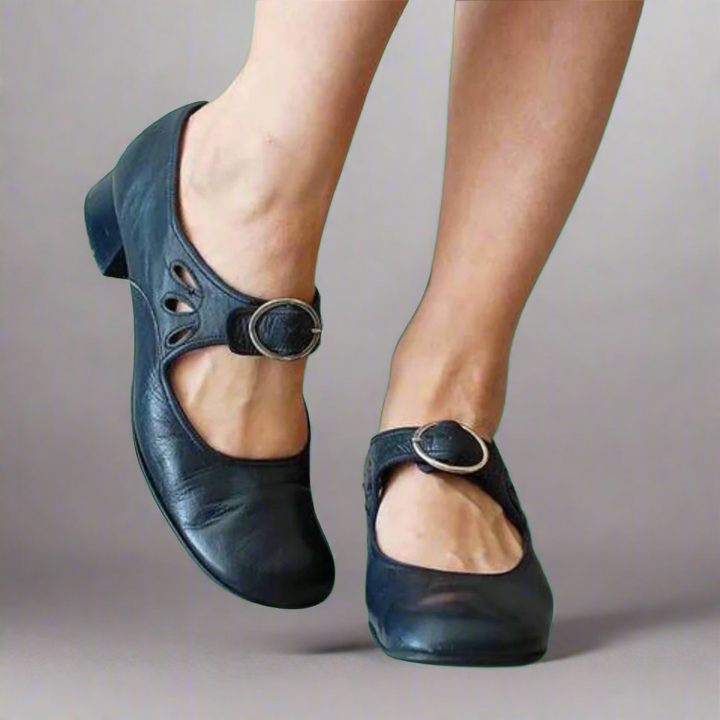 Denisa | Orthopedic Leather Sandals with Comfortable Wedge Sole