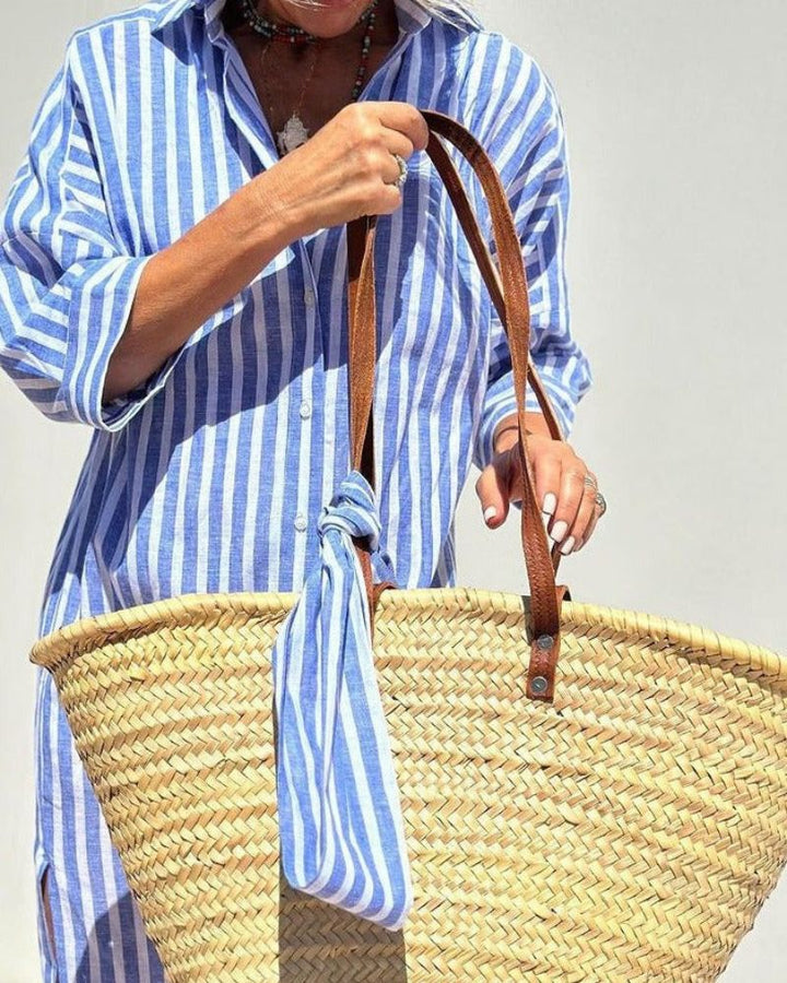 Colen - Classic Striped Shirt Dress