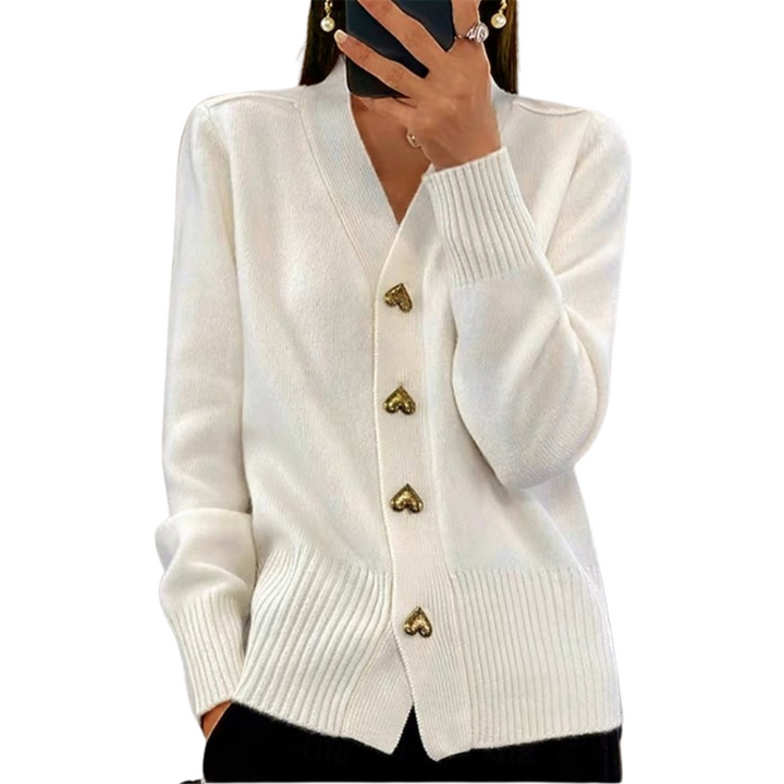 Ciara - Elegant cardigan with heart-shaped buttons