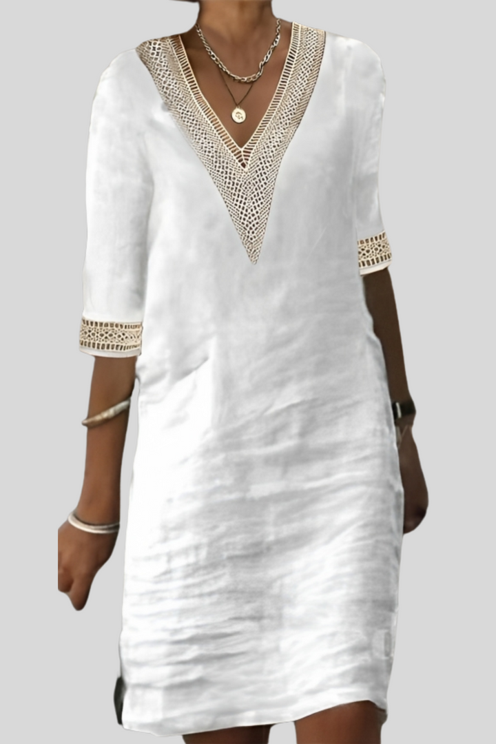 Serena – Casual Dress in Cotton and Linen