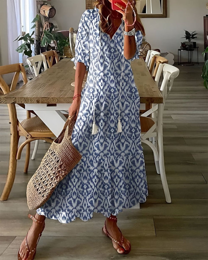 Celina™ | Boho Belly-Covering Dress