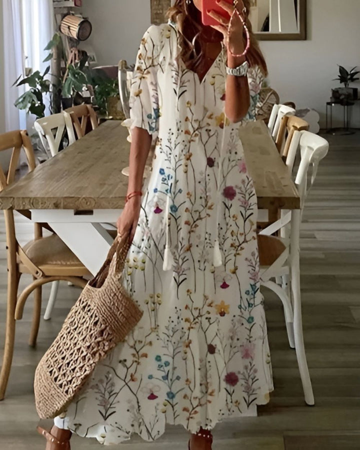 Celina™ | Boho Belly-Covering Dress