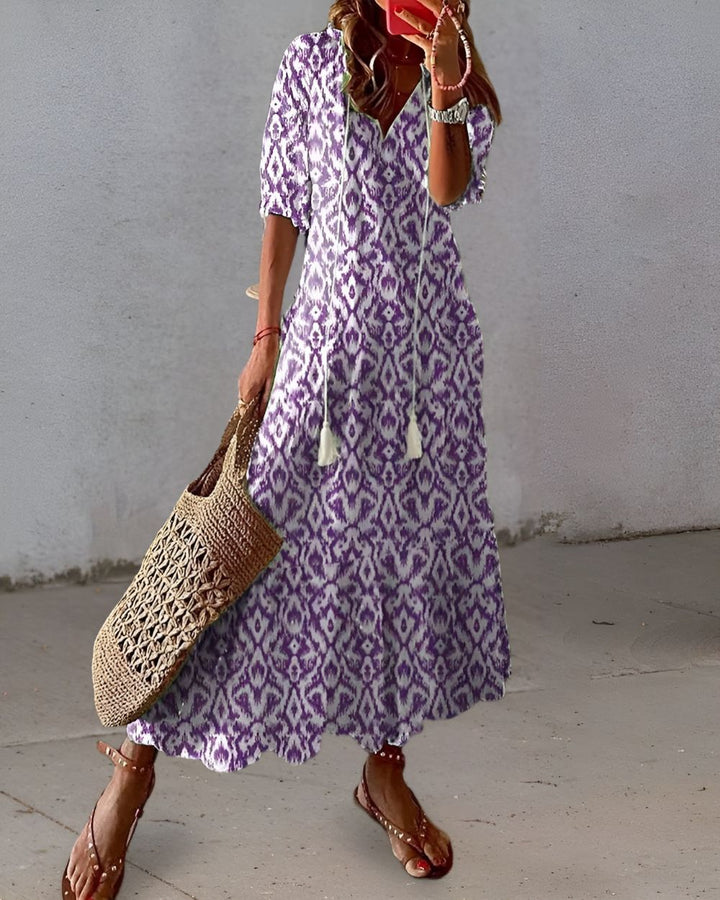 Celina™ | Boho Belly-Covering Dress