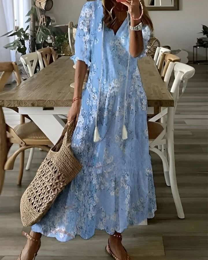 Celina™ | Boho Belly-Covering Dress