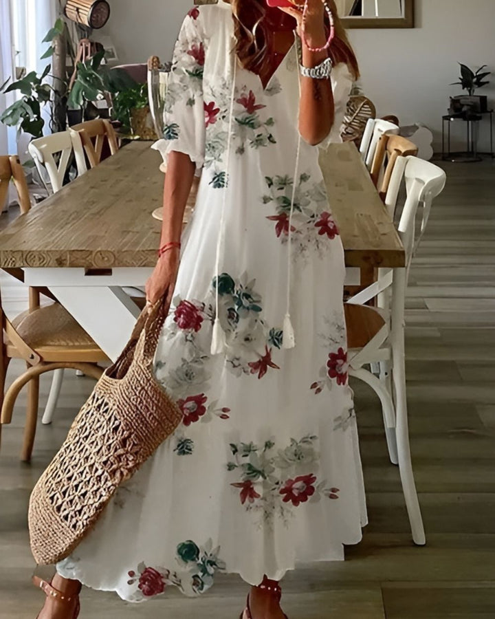 Celina™ | Boho Belly-Covering Dress