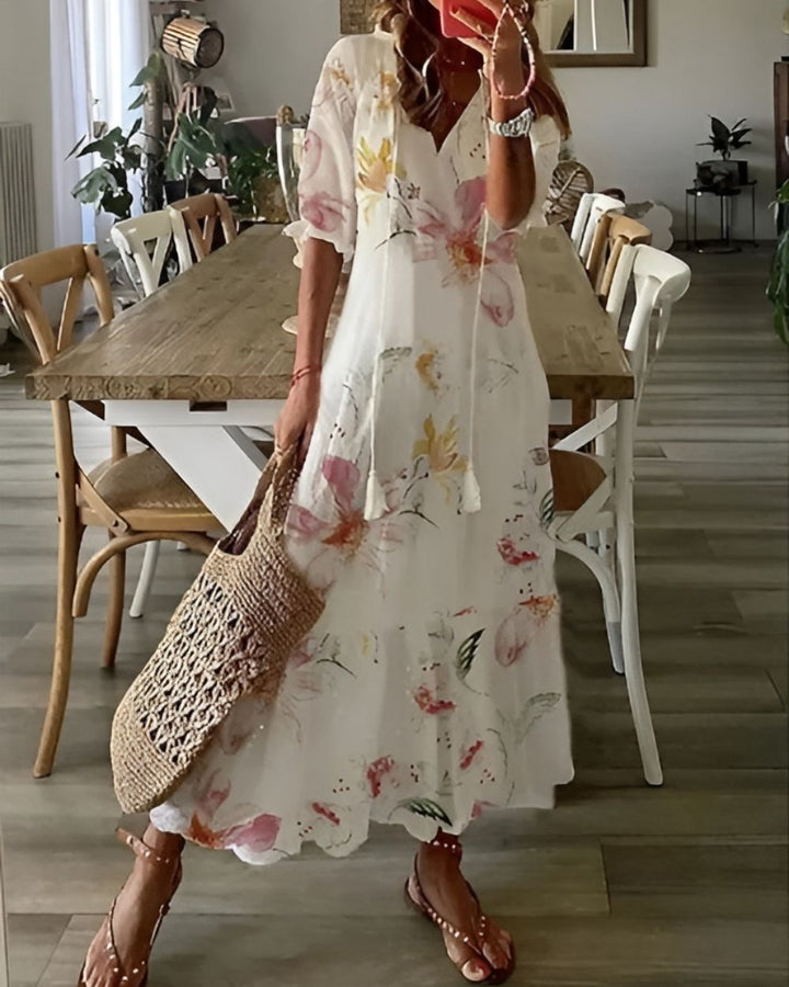 Celina™ | Boho Belly-Covering Dress