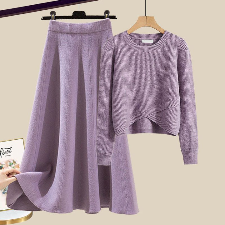 Gráinne – Stylish Knitted Sweater and Skirt Lounge Set