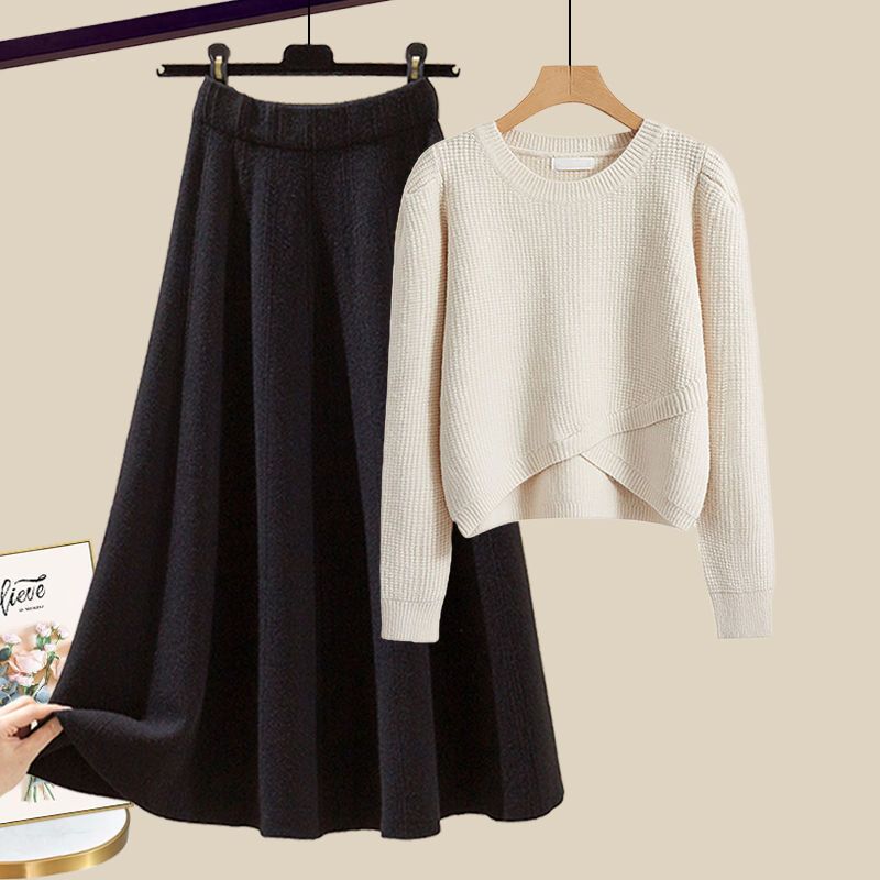 Gráinne – Stylish Knitted Sweater and Skirt Lounge Set
