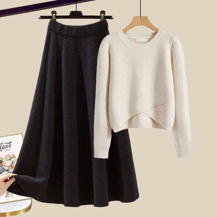 Gráinne – Stylish Knitted Sweater and Skirt Lounge Set