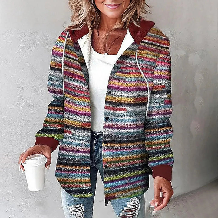 Martina™ | Women's Checkered Button-Up Jacket