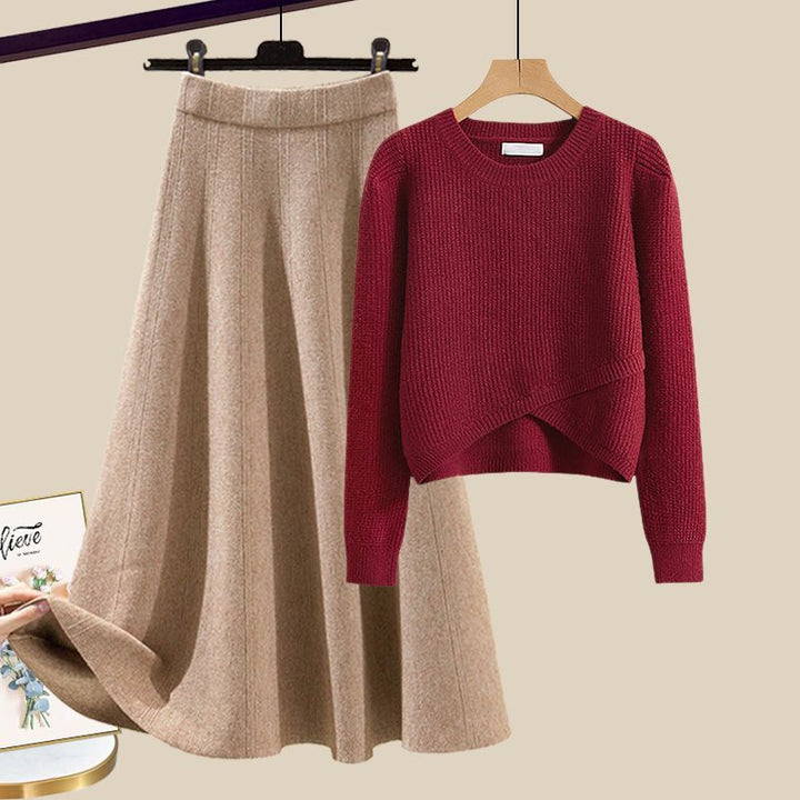Gráinne – Stylish Knitted Sweater and Skirt Lounge Set