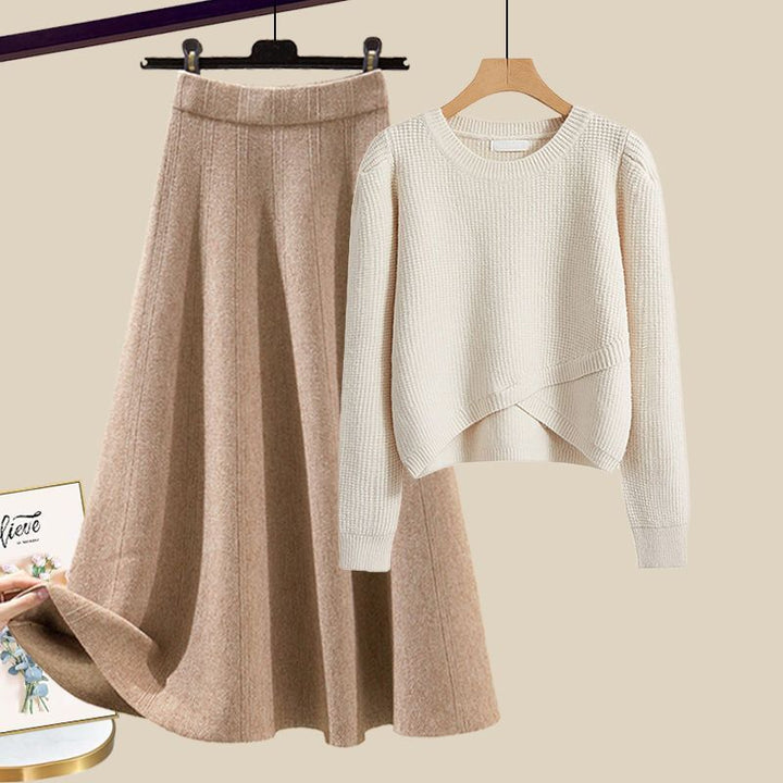Gráinne – Stylish Knitted Sweater and Skirt Lounge Set