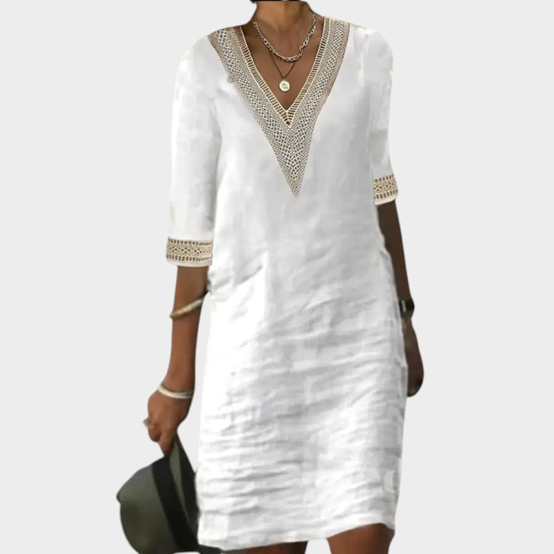 Serena – Casual Dress in Cotton and Linen