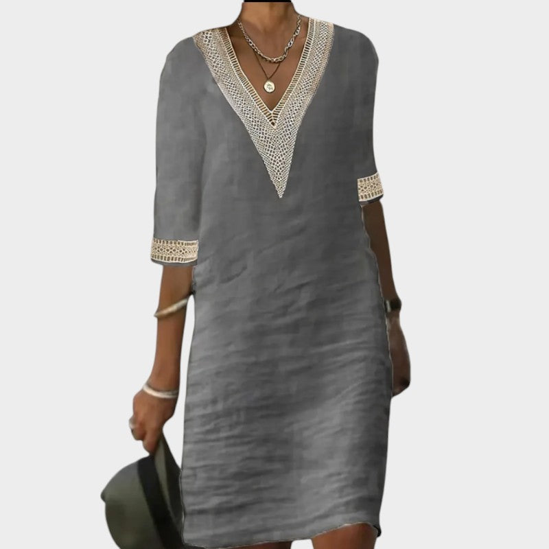 Serena – Casual Dress in Cotton and Linen