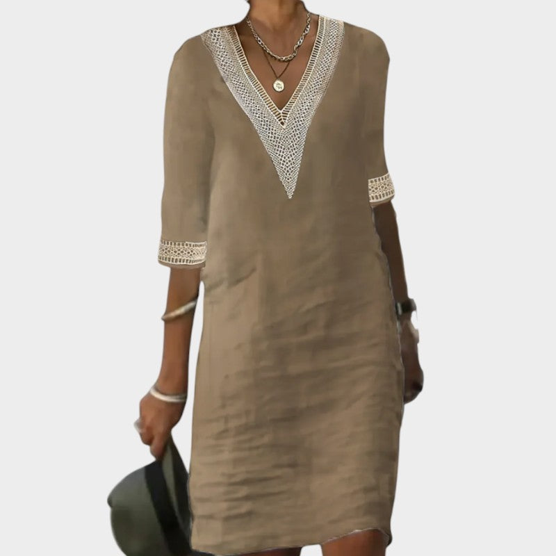 Serena – Casual Dress in Cotton and Linen