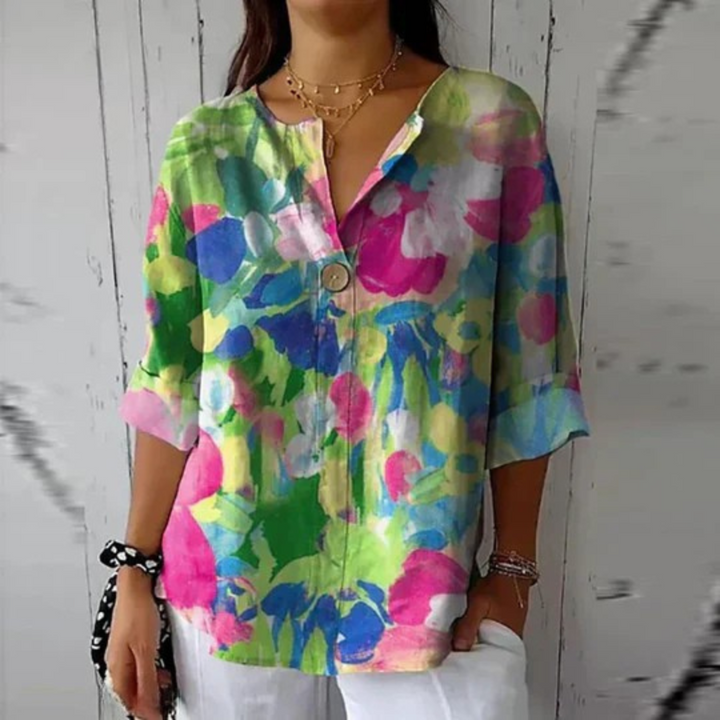 Sassa™ - Elegant Floral Blouse