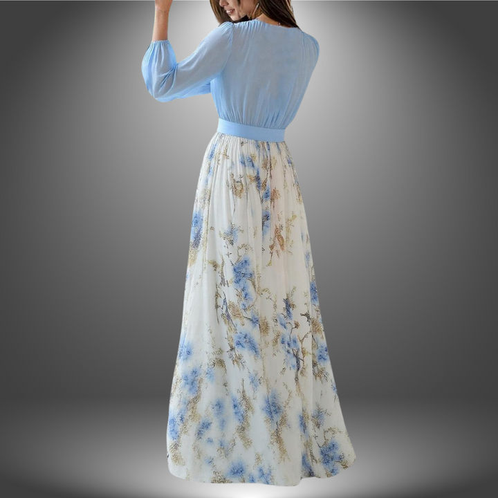 Fiorella | Elegant Floral Print Maxi Dress