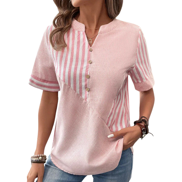 Ava | Elegant Striped Blouse