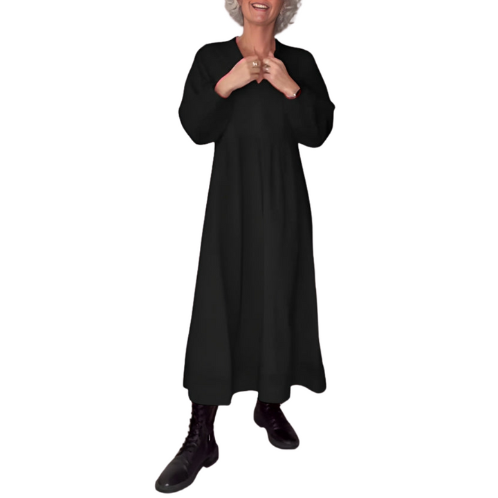 Emma | Slimming Long Dress With V-Neck
