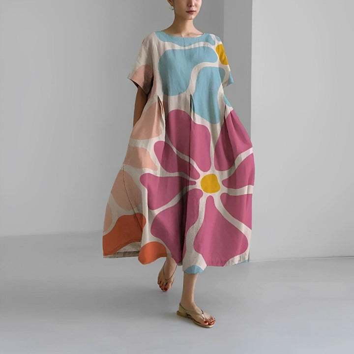 Amelia - Bohemian Dress with Flowers