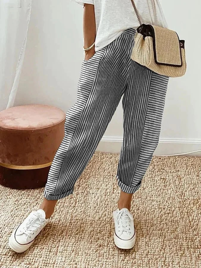 Gertrud – Striped Spring Pants