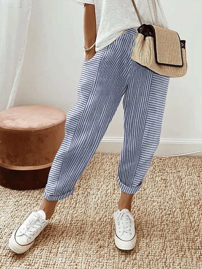 Gertrud – Striped Spring Pants
