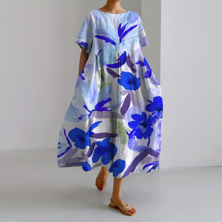 VALENTINA | Floral Summer Dress with Flattering Cut and Freedom of Movement