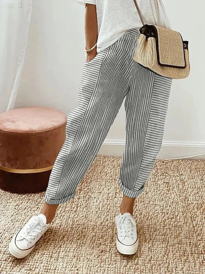 Gertrud – Striped Spring Pants