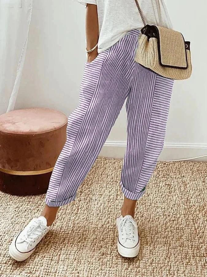 Gertrud – Striped Spring Pants