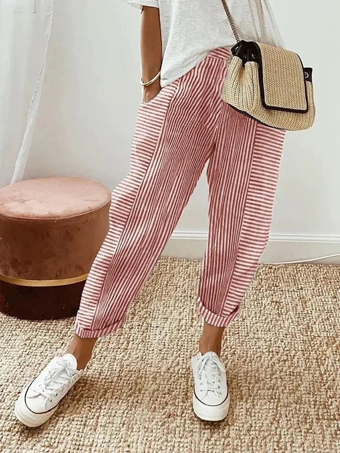 Gertrud – Striped Spring Pants